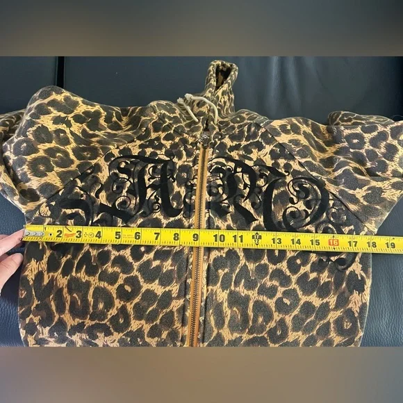 L.A.M.B. Hoodie Jacket Leopard Lamb Cheetah Print Bomber Gwen Stefani No Doubt - Picture 4 of 13